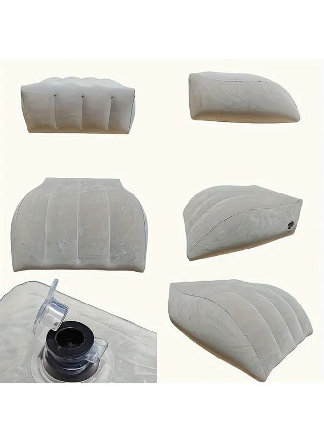 Inflatable Leg Pillow Portable Elevation Cushion For Knee Support Muscle Relaxation Grey - Image 5